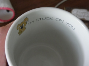 Inside of my mug.